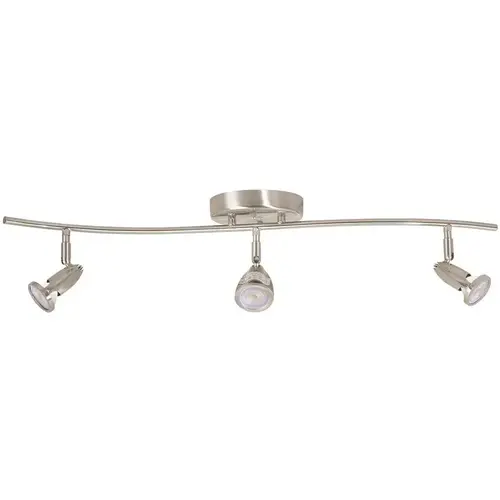 Monument 3565056 30-3/8 in. 3-Light Brushed Nickel Track Lighting Kit