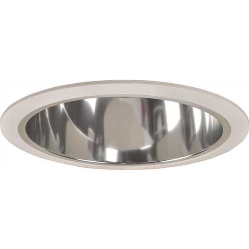Monument RS3C RECESSED LIGHTING 6 IN. ALZAK CHROME REFLECTOR WITH WHITE TRIM RINGS