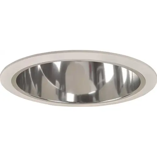 Monument RS3C RECESSED LIGHTING 6 IN. ALZAK CHROME REFLECTOR WITH WHITE TRIM RINGS Clear