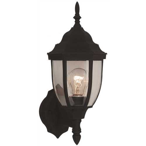 Sea Gull Lighting 88940-12 Bakersville 1-Light Small Black Outdoor Wall Lantern Sconce