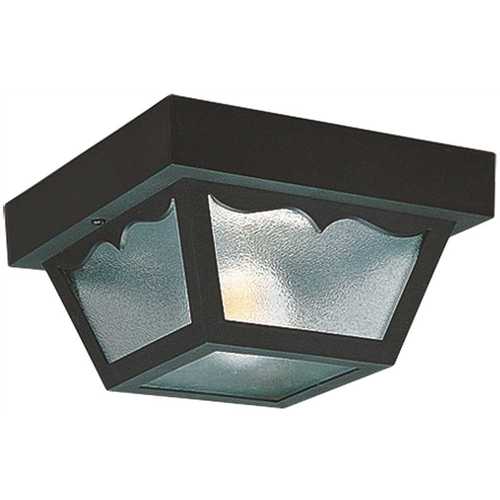 Sea Gull Lighting 7569-32 2-Light Black Outdoor Ceiling Fixture