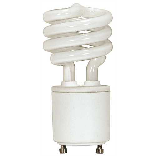 Satco S8203 60-Watt Equivalent T2 Bi Pin GU24 Base CFL Light Bulb, Warm White