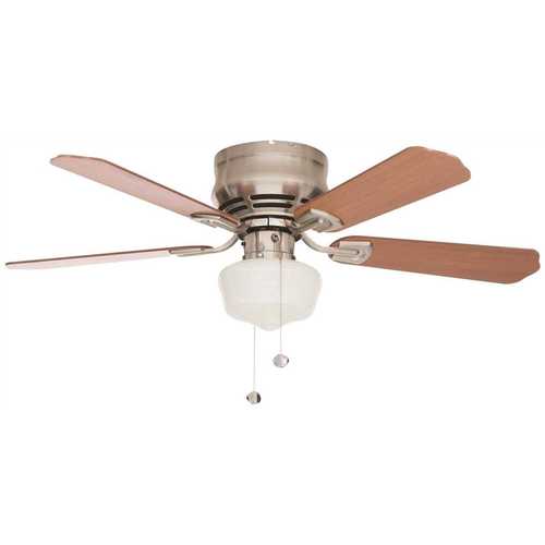 Middleton 42 in. Indoor Brushed Nickel Ceiling Fan with Light Kit