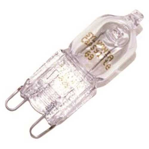 Sylvania 57022 40-Watt, 120-Volt, G9 Bi-Pin, Clear Tungsten Single End T4 Capsylite Halogen Lamp