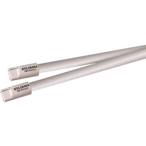 12 in. 7-Watt Linear T2 Fluorescent Tube Light Bulb, Cool White - pack of 20