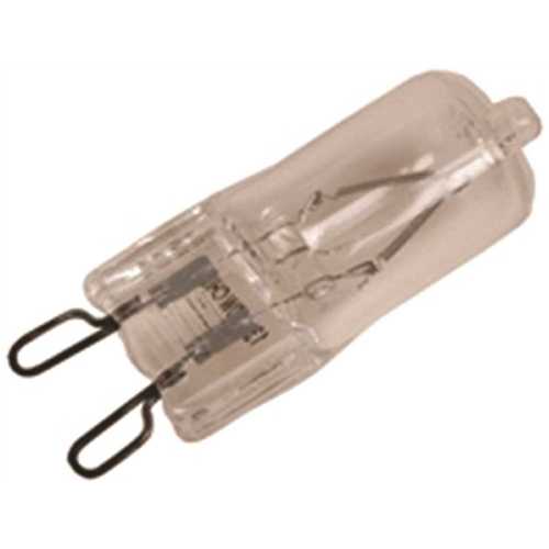 Halco JCD60/G9 71002 PRISM 60-Watt 120-Volt Halogen Lamp, T4, G9 Base, Clear, Dimmable, Light Bulb (10-Bulb) - pack of 10