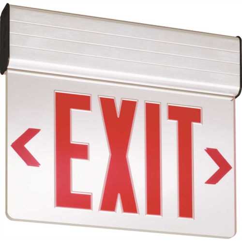 Lithonia Lighting EDG 1 R M6 Edg Edge-Lit Integrated Led Surface Mount Exit Sign Red Color/Finish Family