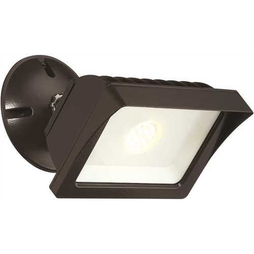 Bronze Outdoor LED Adjustable Single-Head Flood Light