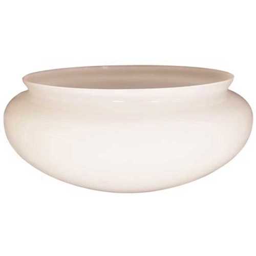 Royal Cove 2489640 3-7/8 in. Handblown White Mushroom Shade with 7-3/4 in. Fitter and 8-7/8 in. Width - pack of 4