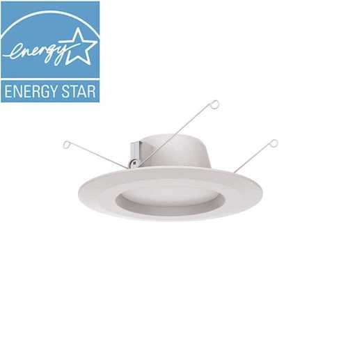 5 and 6 in. White Integrated LED Recessed Trim - pack of 4