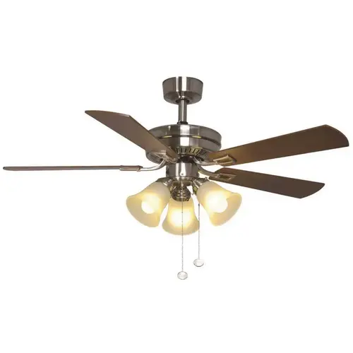Hampton Bay AL958I-BN Sinclair 44 in. Indoor Brushed Nickel Ceiling Fan with Light Kit