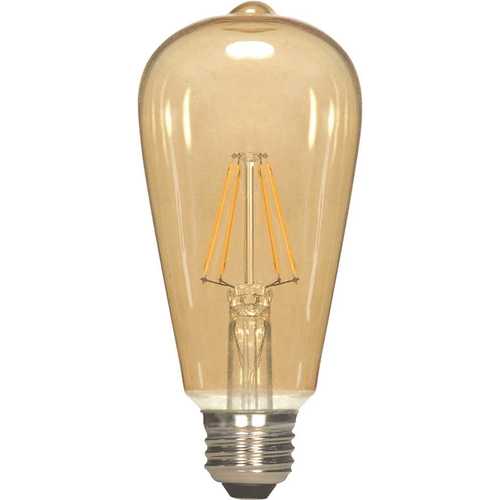 25-Watt Equivalent ST19 Medium Base LED Light Bulb, Warm White - pack of 6