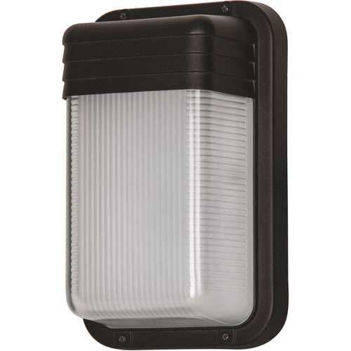 9-Watt Black Outdoor Integrated LED Wall Mount Sconce