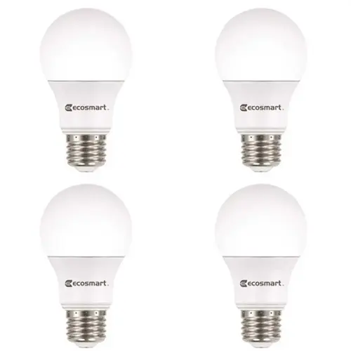 100-Watt Equivalent A19 Non-Dimmable LED Light Bulb Soft White - pack of 4