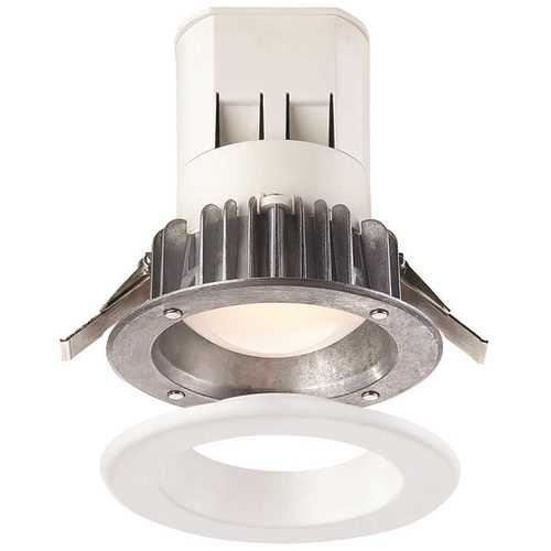 Easy Up 4 in. Integrated LED 2700K Warm White 91 CRI LED Recessed Trim Kit Light with J-Box (No Can Needed)