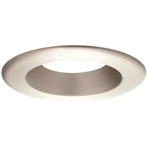 4 in. Decorative Brushed Nickel Trim Ring for LED Recessed Light with Trim Ring