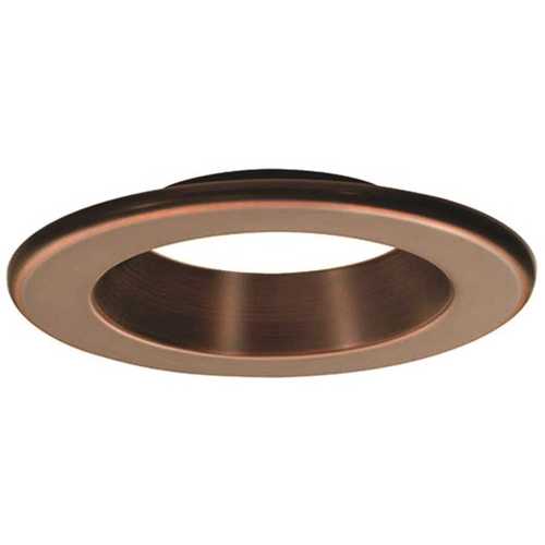 4 in. Decorative Bronze Trim Ring for LED Recessed Light with Trim Ring