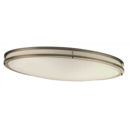 Monument 2480047 32 in. Brushed Nickel Integrated LED Flush Mount