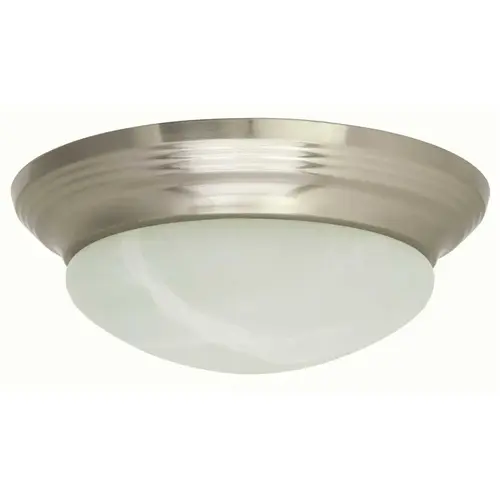 14 in. 180-Watt Equivalent Brushed Nickel Integrated LED Flushmount