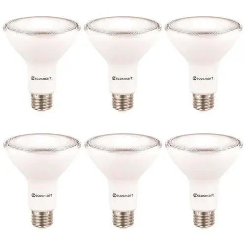 75-Watt Equivalent PAR30 Dimmable Energy Star Flood LED Light Bulb Bright White - pack of 6