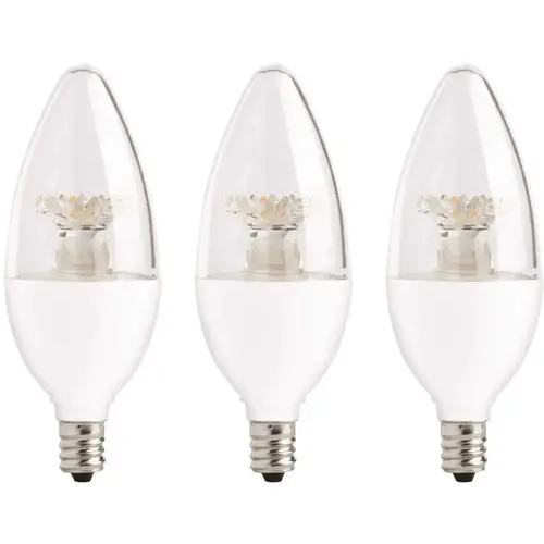 ECOSMART ECS B11 CA 40WE W27 LP E12 120 3PK 40-Watt Equivalent B11 Dimmable Energy Star LED Light Bulb Soft White - pack of 3