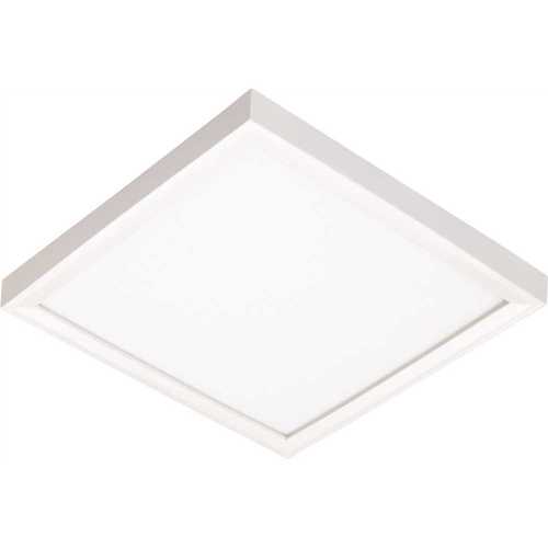 JSFSQ Slimform 3000K 90CRI 7 in. Square White Integrated LED Surface Mount Dimmable Flush Mount