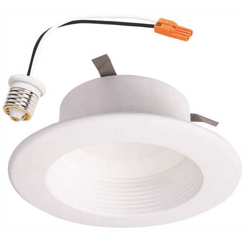 RL 4 in. White Wireless Smart Integrated LED Recessed Ceiling Light Fixture Trim with Selectable Color Temperature