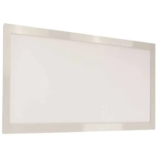 Satco 62/1052 1 ft. W x 2 ft. L 22-Watt Dimmable White Integrated LED Edge-Lit Flat Panel Ceiling Flushmount, 3000K Color/Finish Family