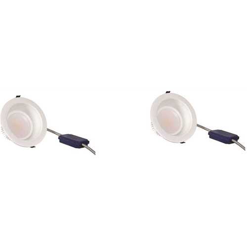 UltraLED RT8 7.48 in. 4000K New Construction or Remodel Non-IC Rated Recessed Integrated LED Kit - pack of 2