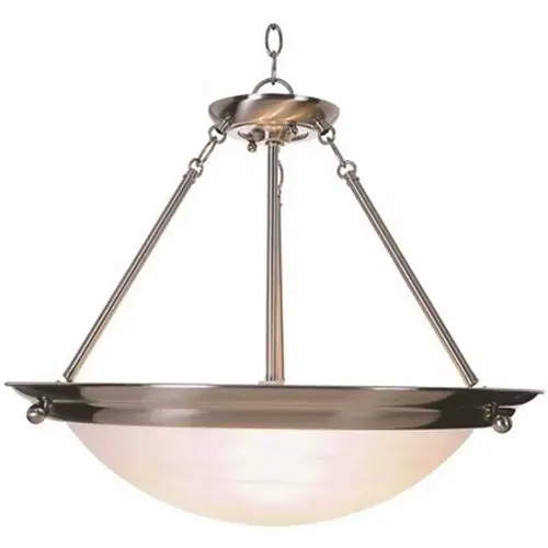 3-Light Brushed Nickel Pendant