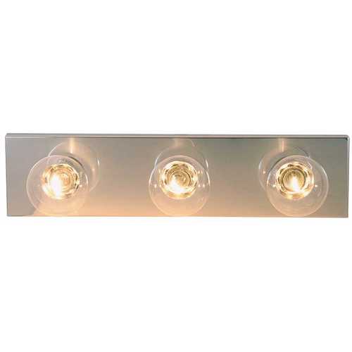 18 in. Metallic Vanity in Lighting Strip Chrome Uses Three 60-Watt Incandescent G25 Medium Base Lamps