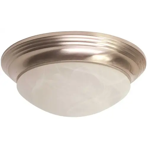 12 in. 60-Watt Equivalence Brushed Nickel Integrated LED Flushmount