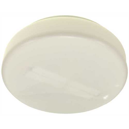 DRUM CEILING FIXTURE, WHITE WITH WHITE ACRYLIC LENS, 11 IN., USES 2 13-WATT FLUORESCENT GX23 BASE LAMPS*