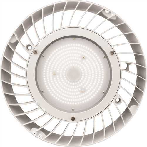 Contractor Select JEBL Series 1.31 ft. 400-Watt Equivalent Integrated LED Dimmable White High Bay Light Fixture, 4000K