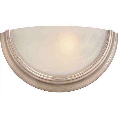 Monument 60-3501 1-Light Brushed Nickel Wall Sconce