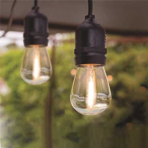 20 ft. 10-Socket String Light Set with Shatter Resistant LED Bulbs Included - pack of 4