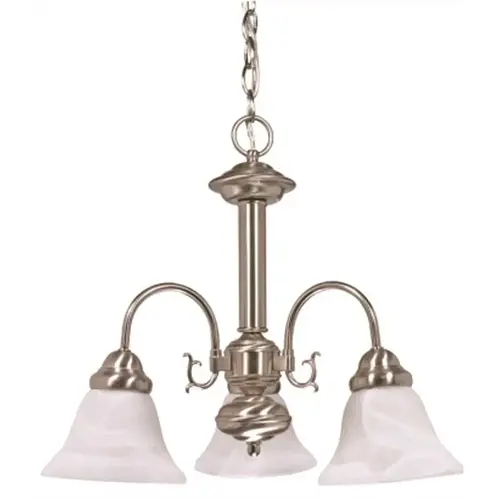 Monument 60-3385 3-Light Brushed Nickel Chandelier Color/Finish Family