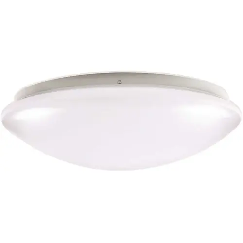 120-Watt Equivalent 14 in. White Integrated LED Round Ceiling Flush Mount Color/Finish Family