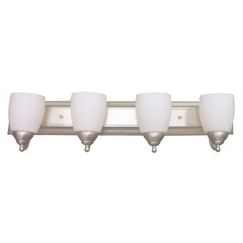 4-Light Brushed Nickel Bath Light Color/Finish Family