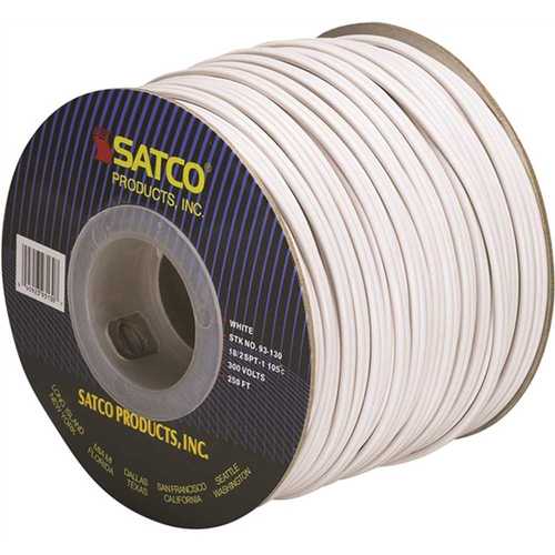 250 ft. 18/2 White Vinyl Lamp Zip Cord