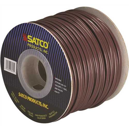 250 ft. 18/2 Brown Vinyl Lamp Zip Cord