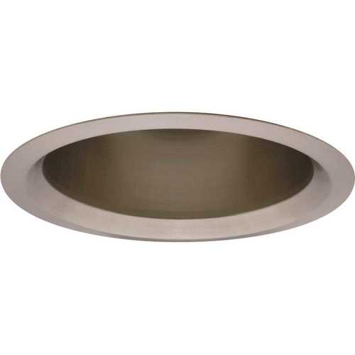 Lithonia Lighting 7O2BN CASE-6 6 in. Recessed Brushed Nickel Incandescent Open Trim