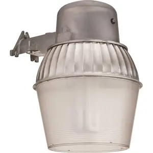 65-Watt CFL Wall-Mount Outdoor Gray Fluorescent Area Light 65-Watt CFL Wall-Mount Outdoor Gray Fluorescent Area Light