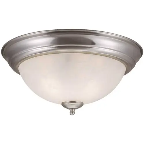 Millbridge 2-Light Satin Nickel Ceiling Semi Flush Mount Light Color/Finish Family