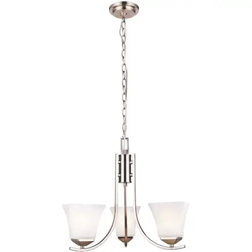 Torino 3-Light Satin Nickel Chandelier Color/Finish Family