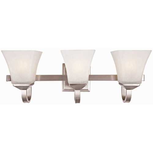 Torino 3-Light Satin Nickel Vanity Light Color/Finish Family