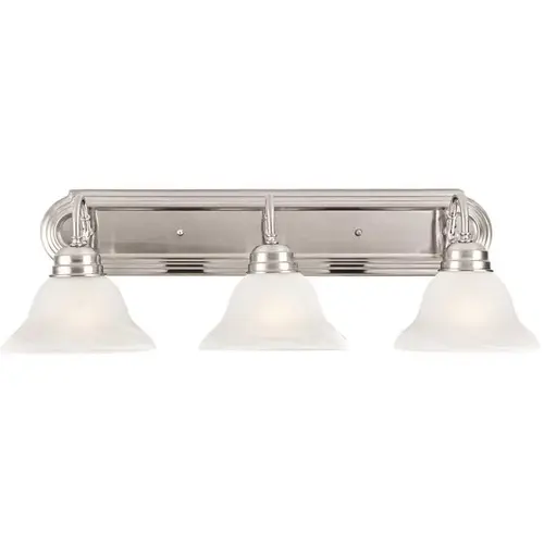 Millbridge 3-Light Satin Nickel Vanity Light Color/Finish Family