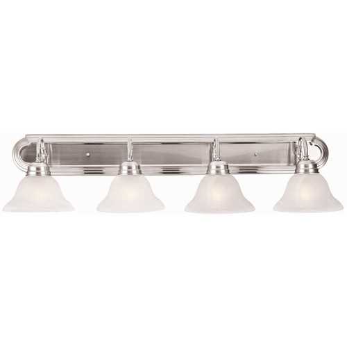 Design House 519215 Millbridge 4-Light Satin Nickel Vanity Light Color/Finish Family