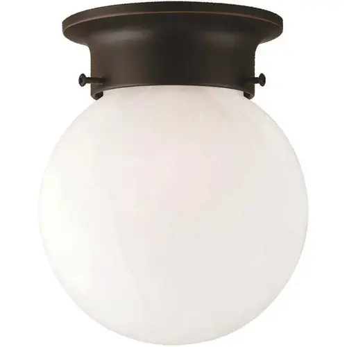 Design House 514521 Millbridge 1-Light Oil Rubbed Bronze Ceiling Semi Flush Mount Light Fixture Color/Finish Family