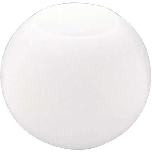 14 in. White Acrylic Neckless Globe with 5-1/4 in. Top Opening